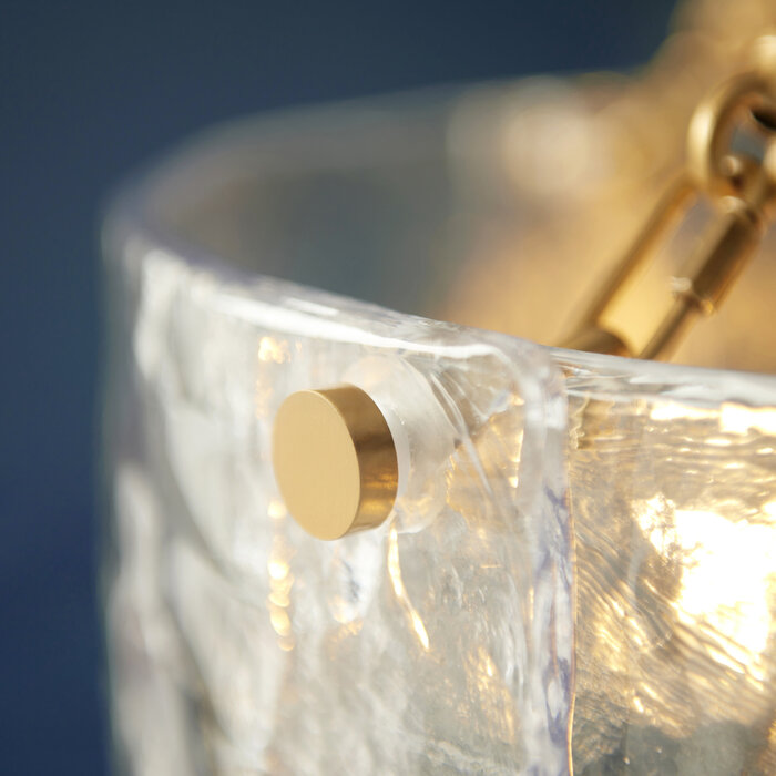 Kelly - Organic Handmade Glass Chandelier - 6 Light