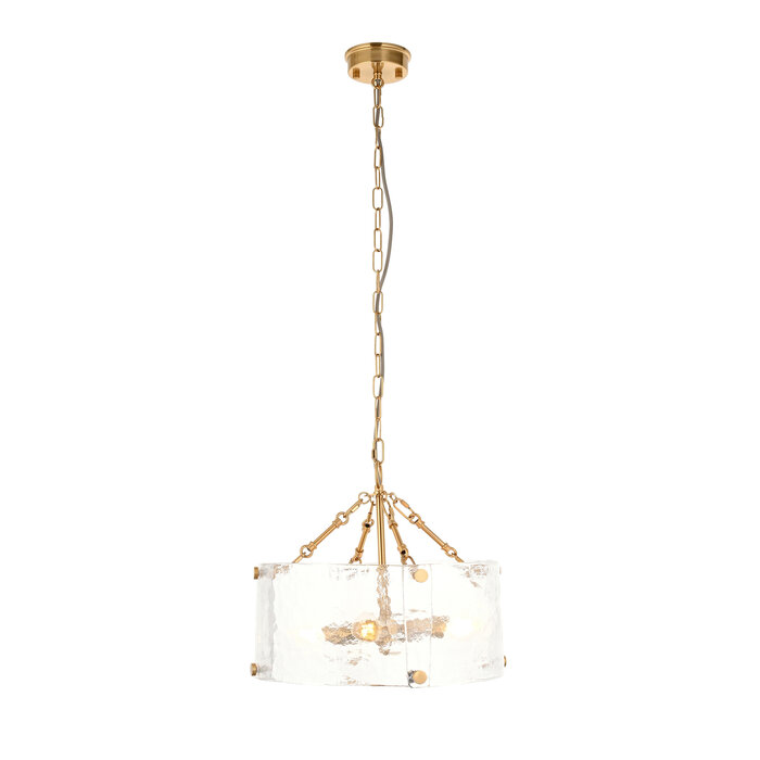 Kelly - Small Organic Handmade Glass Chandelier - 4 Light