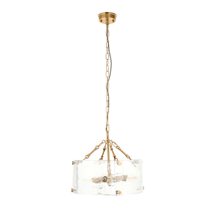 Kelly - Small Organic Handmade Glass Chandelier - 4 Light