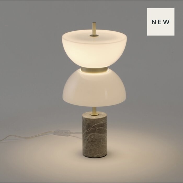 Kerstin - Hourglass Modern LED Table Lamp - Gold