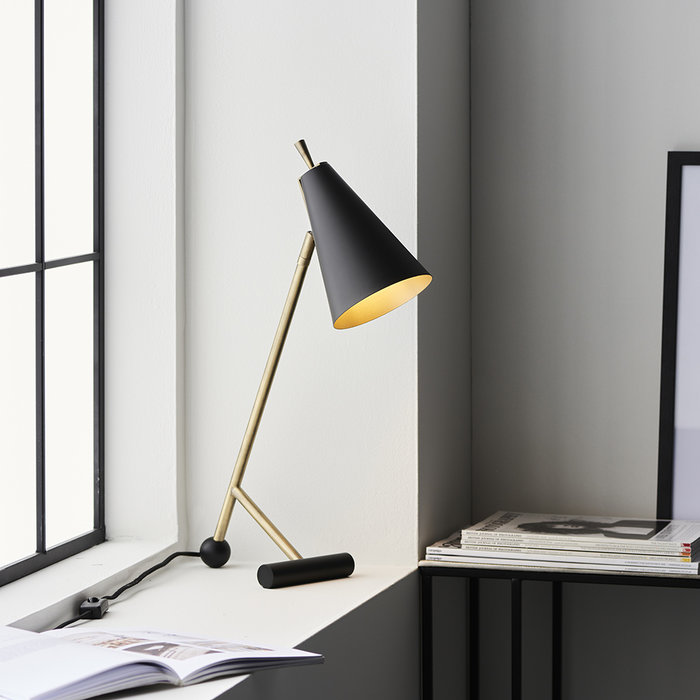 Lillie - Mid Century Matt Black Task Light