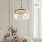 Liora - Vintage Venetian Style Glass Chandelier - 3 Light - Small