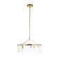 Liora - Vintage Venetian Style Glass Chandelier - 5 Light - Medium