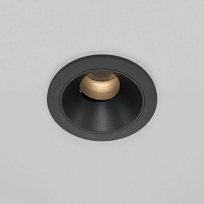 Lira - Premium Recessed Spotlight - Black - Adjustable Tilt - 7W