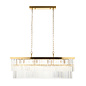 Lumara - Art Deco Crystal Chandelier - Linear