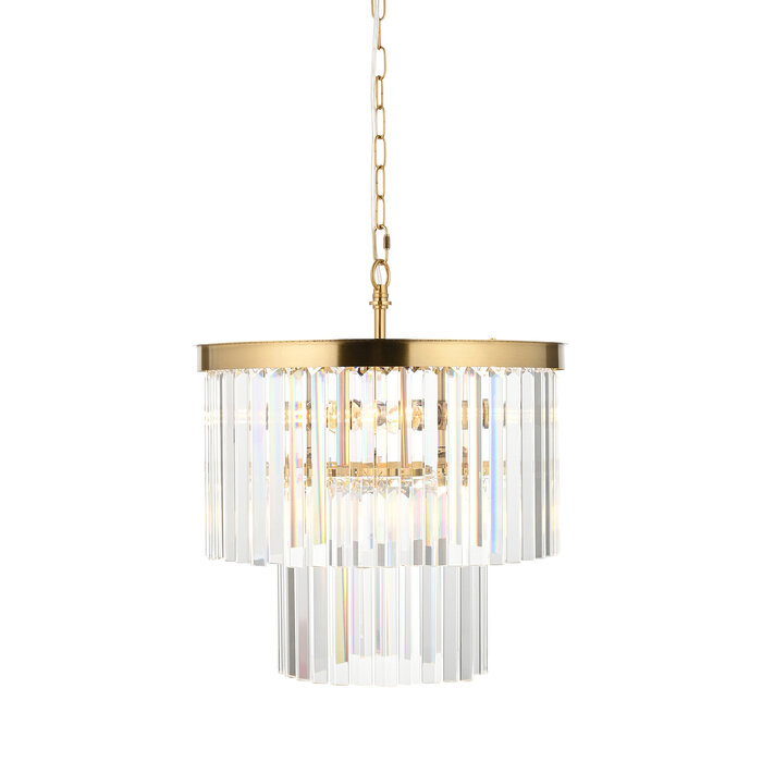 Lumara - Art Deco Crystal Chandelier - Medium