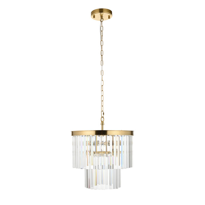 Lumara - Art Deco Crystal Chandelier - Medium