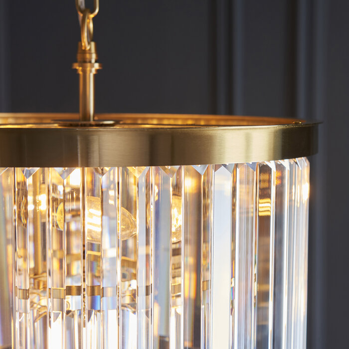 Lumara - Art Deco Crystal Chandelier - Medium