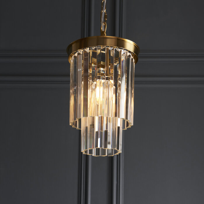 Lumara - Art Deco Crystal Chandelier - Small