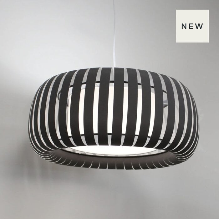 Luna - Modern Pendant Lampshade - Dark Grey - Small