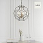 Lyra – Antique Brass Hexagonal Glass Modern Lantern Pendant