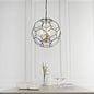 Lyra – Antique Brass Hexagonal Glass Modern Lantern Pendant