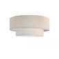Malmo - Flush Drum Ceiling Light - Beige Fabric
