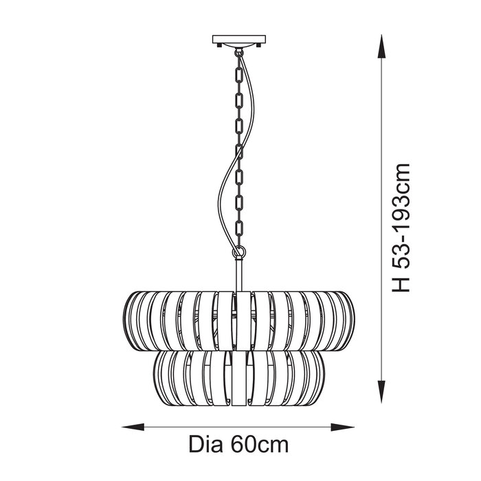 Monrosse - Chandelier with Glass