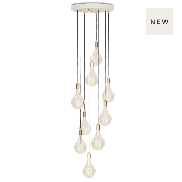 Nine Pendant + Voronoi II - Brass - Tala