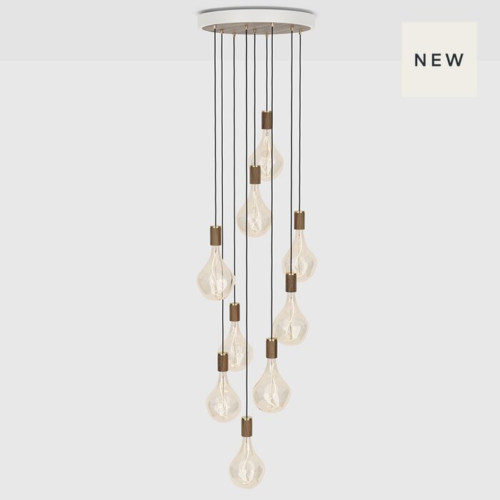 Nine Pendant + Voronoi II - Walnut - Tala