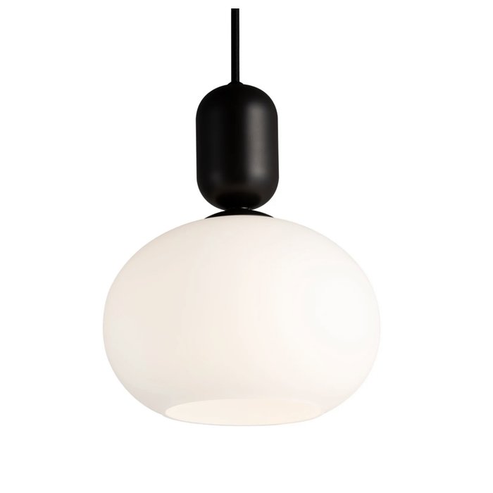 Nystan - Black and Opal Glass Scandi Pendant