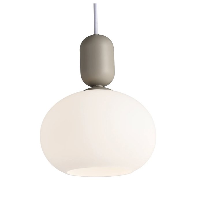 Nystan - Grey and Opal Glass Scandi Pendant