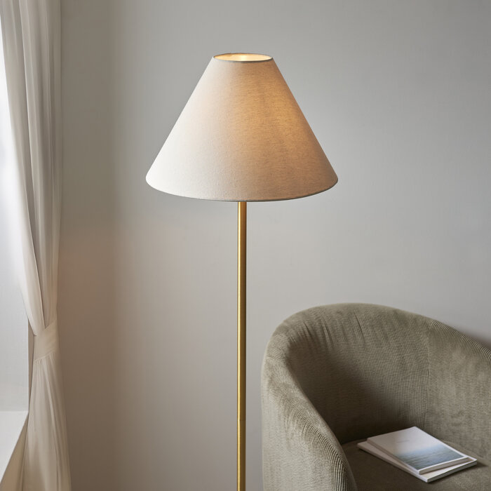 Oslo - Scandi Brass and Marble Floor Lamp