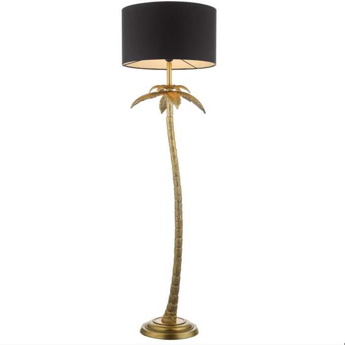 Palm - Antique Gold Palm Tree Floor Lamp