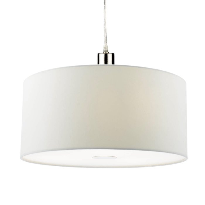 Porcelain White Easy Fit Drum Pendant Shade - 40cm