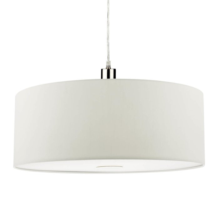 Porcelain White Easy Fit Drum Pendant Shade - 60cm