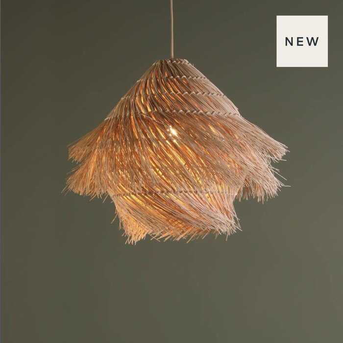 Preveli Woven Rattan Pendant
