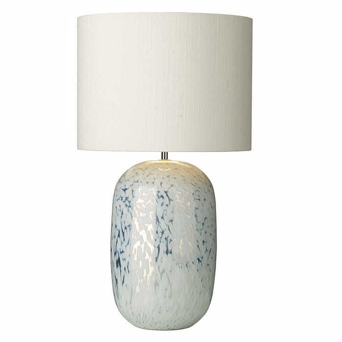 Pura White Mirrored Table Lamp