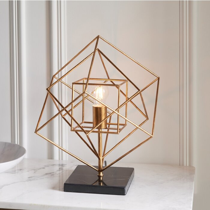 Ramshill - Gold Leaf Angular Framed Table Light
