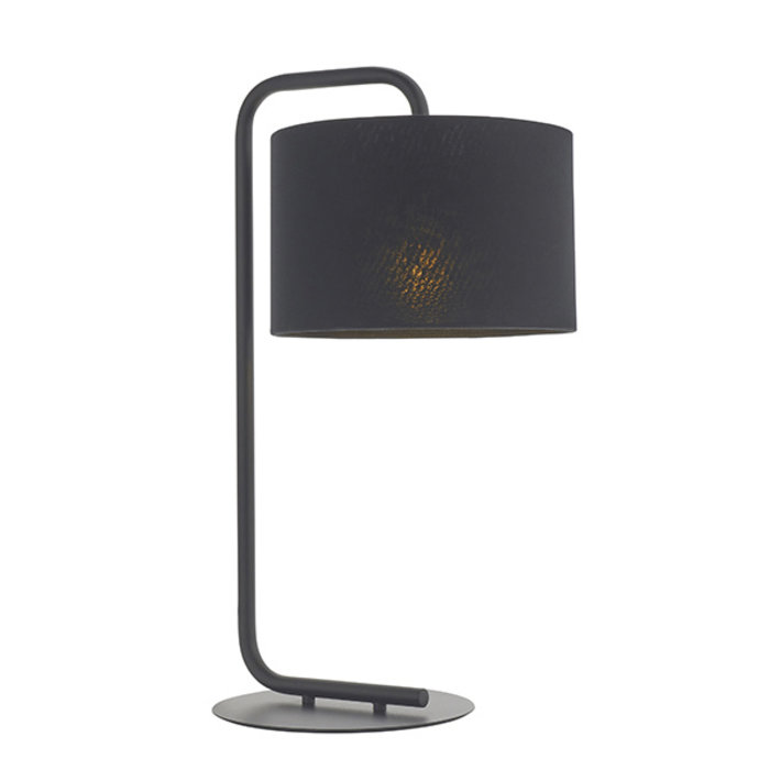 Runswick - Minimalist Table Light with Black Shade - Black