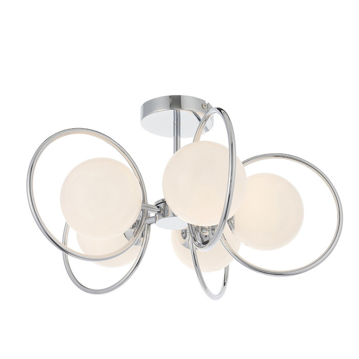 Saturn – Elegant 5 Light Semi Flush Ceiling Light