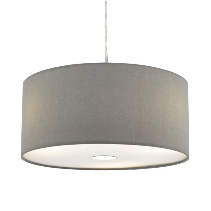 Slate Grey Easy Fit Drum Pendant Shade - 40cm