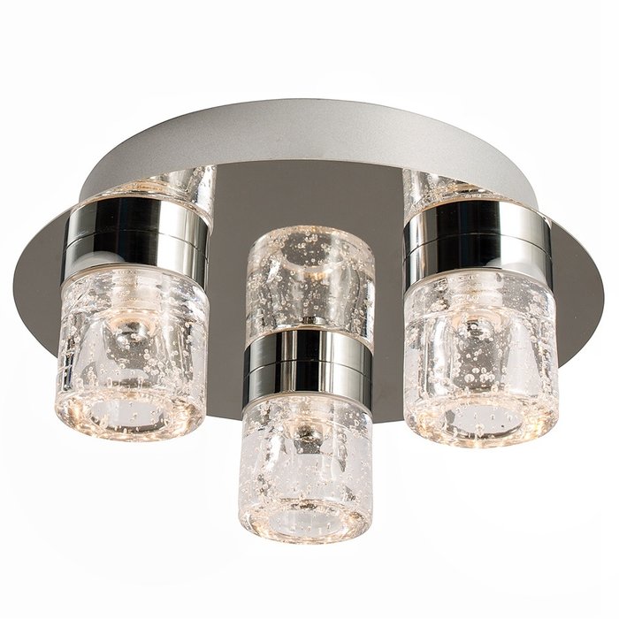 Small LED Bubbles Bathroom Fitting - Polished Chrome