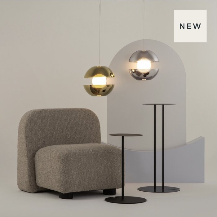 Spheroid - Minimalist LED Pendant Light - Smoked Grey