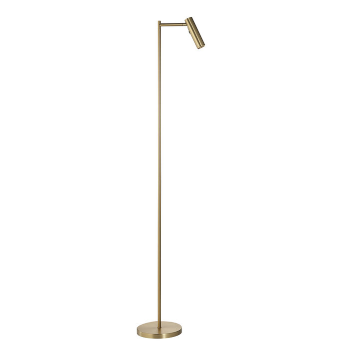 Stanbury - Adjustable Reader Floor Lamp - Brass