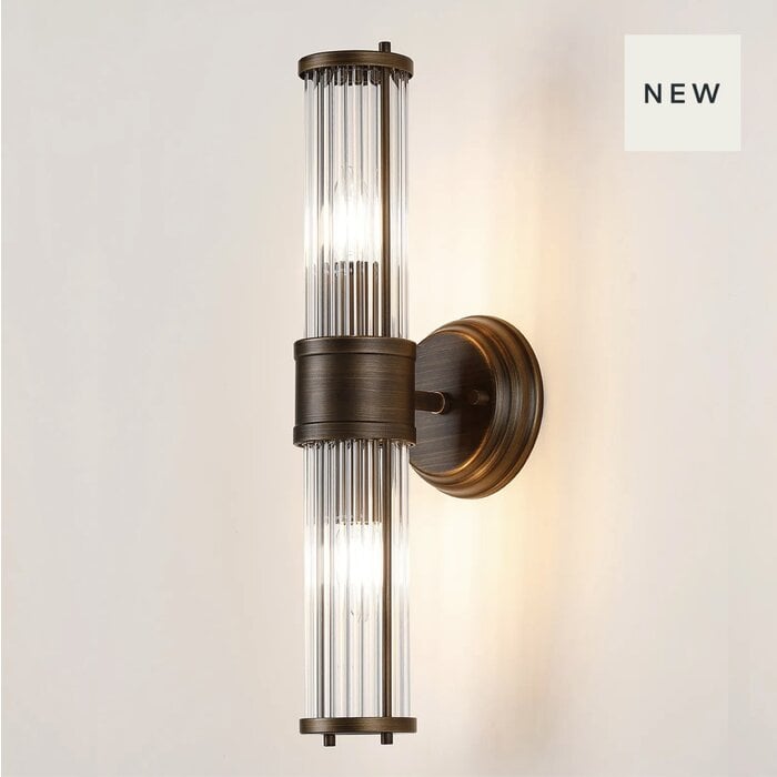 Tai - Bronze & Glass Bathroom Wall Light