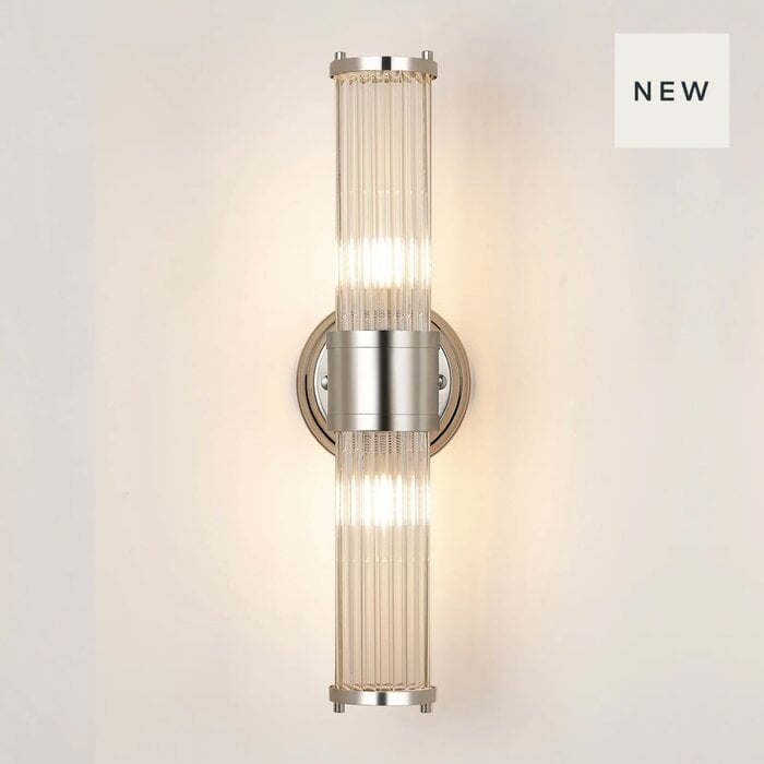 Tai - Chrome & Glass Bathroom Wall Light