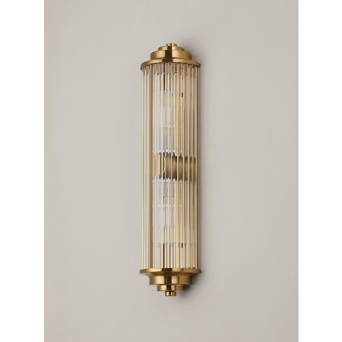 Tai - Two Light Wall Light with Glass Rods - Gold