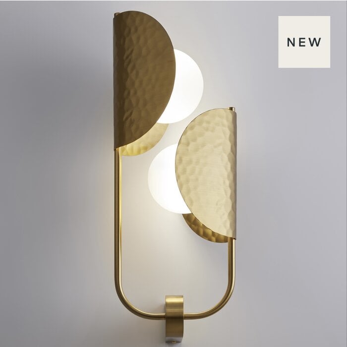 Tanja - Contemporary 2 Light Wall Light - Brass