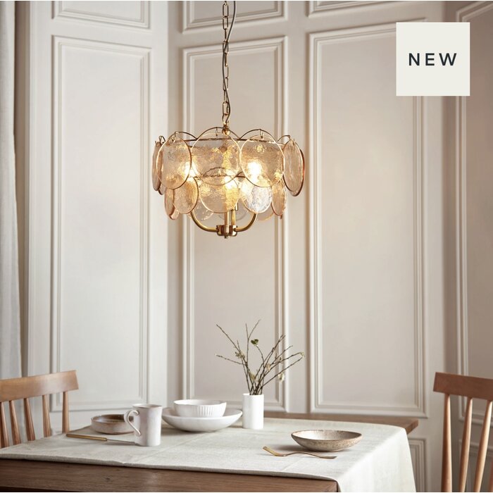 Tavira - Champagne Glass Modern Chandelier - 3 Light - Small