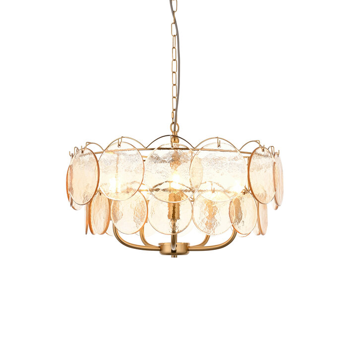 Tavira - Champagne Glass Modern Chandelier - 5 Light - Large
