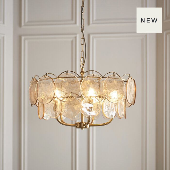 Tavira - Champagne Glass Modern Chandelier - 5 Light - Large