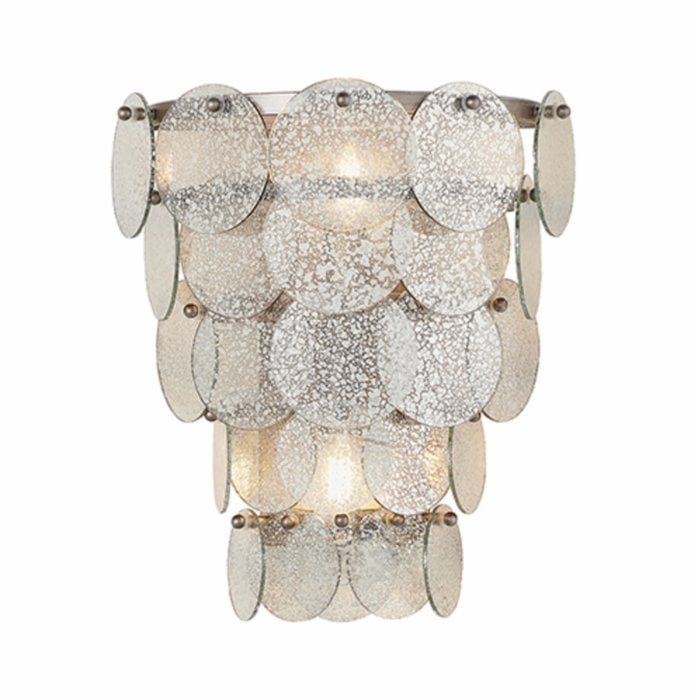 Thornton - Luxury Mercury Glass, Tiered Feature Wall Light