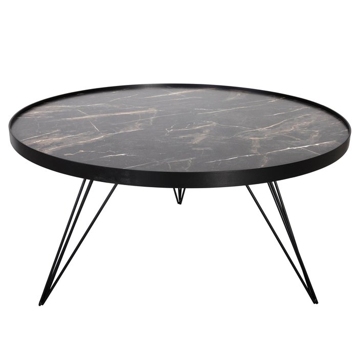Titan - Mid Century Dark Grey Stone Coffee Table