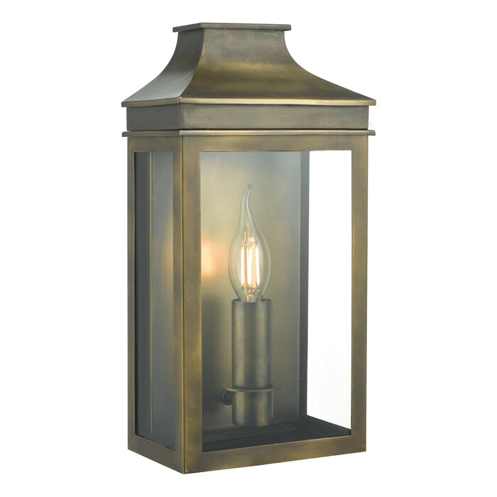 Vapor - Coach Lantern Outdoor Wall Light - Brass