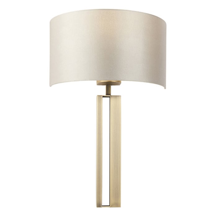 Vernon -  Brass Modern Luxury Wall Light with Mink Shade