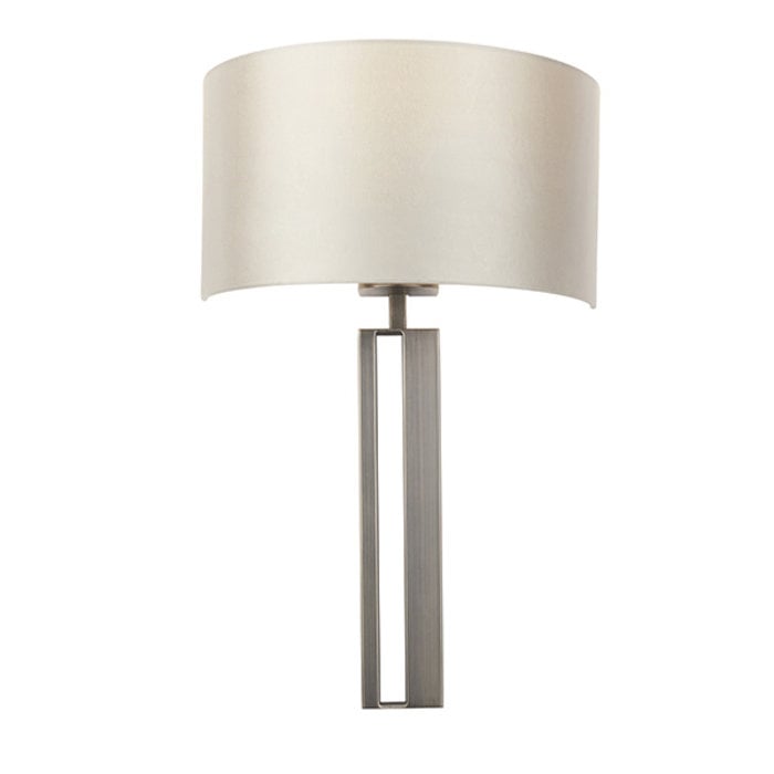 Vernon -  Modern Luxury Wall Light with Mink Shade - Bronze