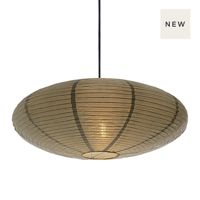 Ville - Large Scandi Paper Shade - Green