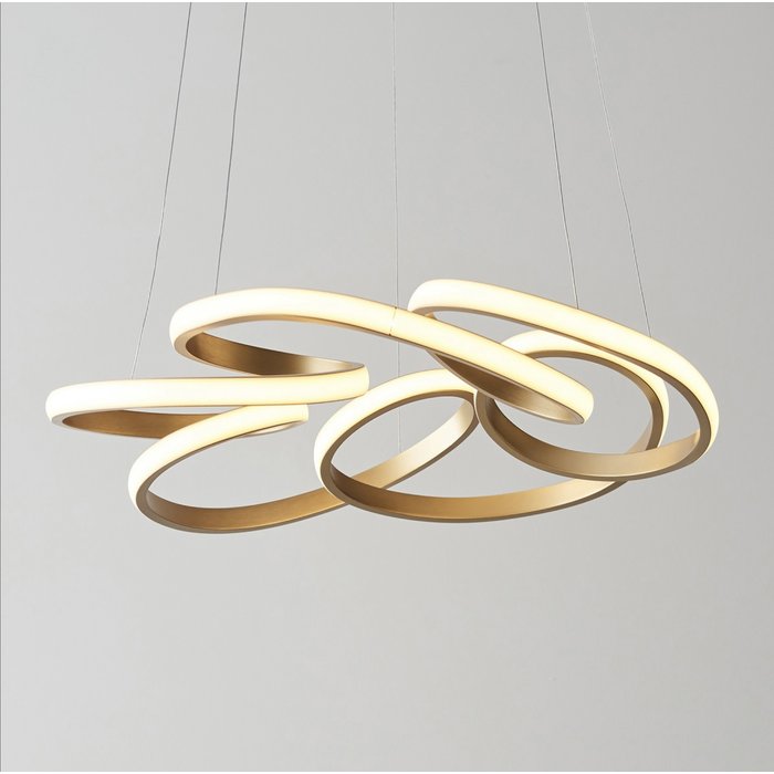Volution - Spiral LED Gold Pendant Light