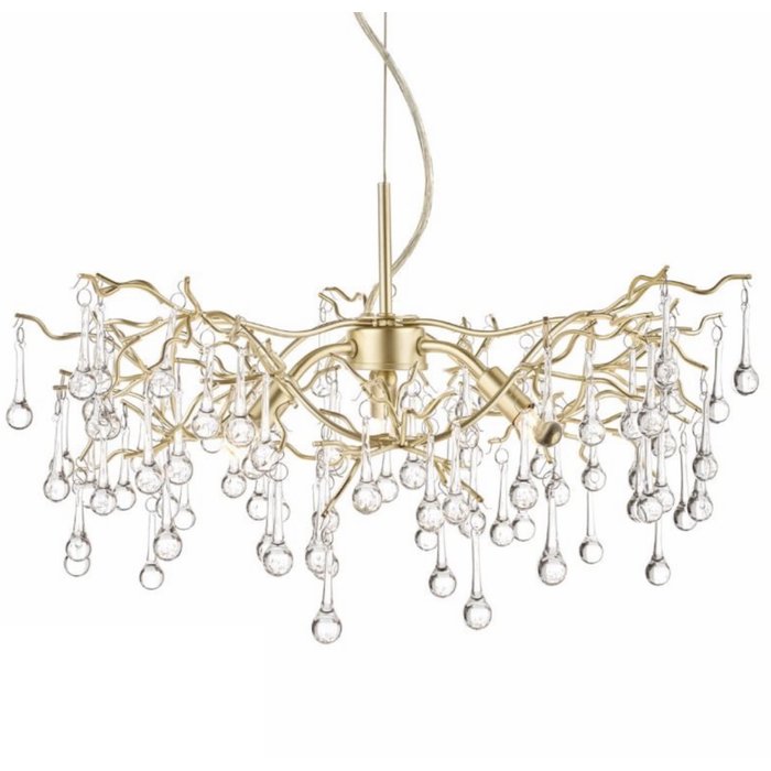 Willow - Crystal Raindrop Feature Ceiling Light - Laura Ashley